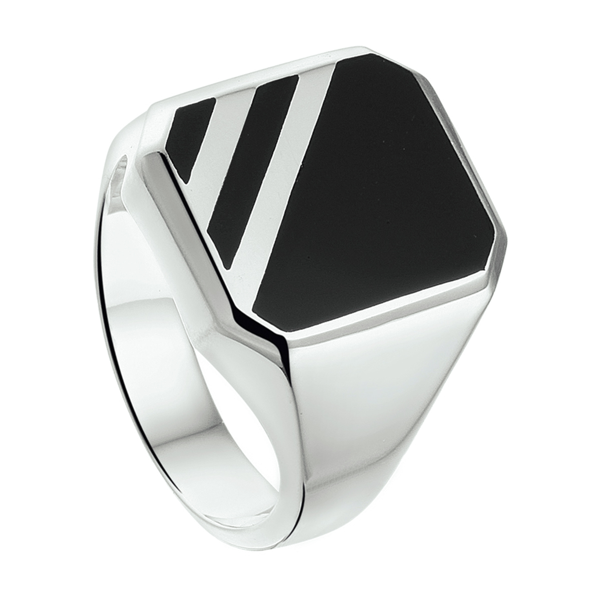 Zilveren zegelring met onyx.

Gender: heren
Ringmaat: 22.00 mm (69)
Breedte: 16 mm
