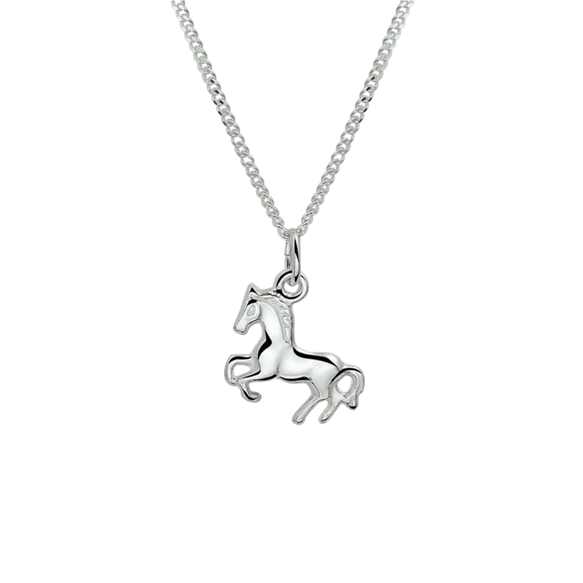 Voor de kleine paardenmeisjes. Details: Zilveren collier met een paardje. De lengte van het collier bedraagt 36cm met 4cm extensie en de schakelbreedte bedraagt 1.4mm. 
Verpakt per: 1
Doelgroep: kinderen
Breedte: 1.4 mm
Kortste lengte: 36 mm
Langste lengte: 40 mm