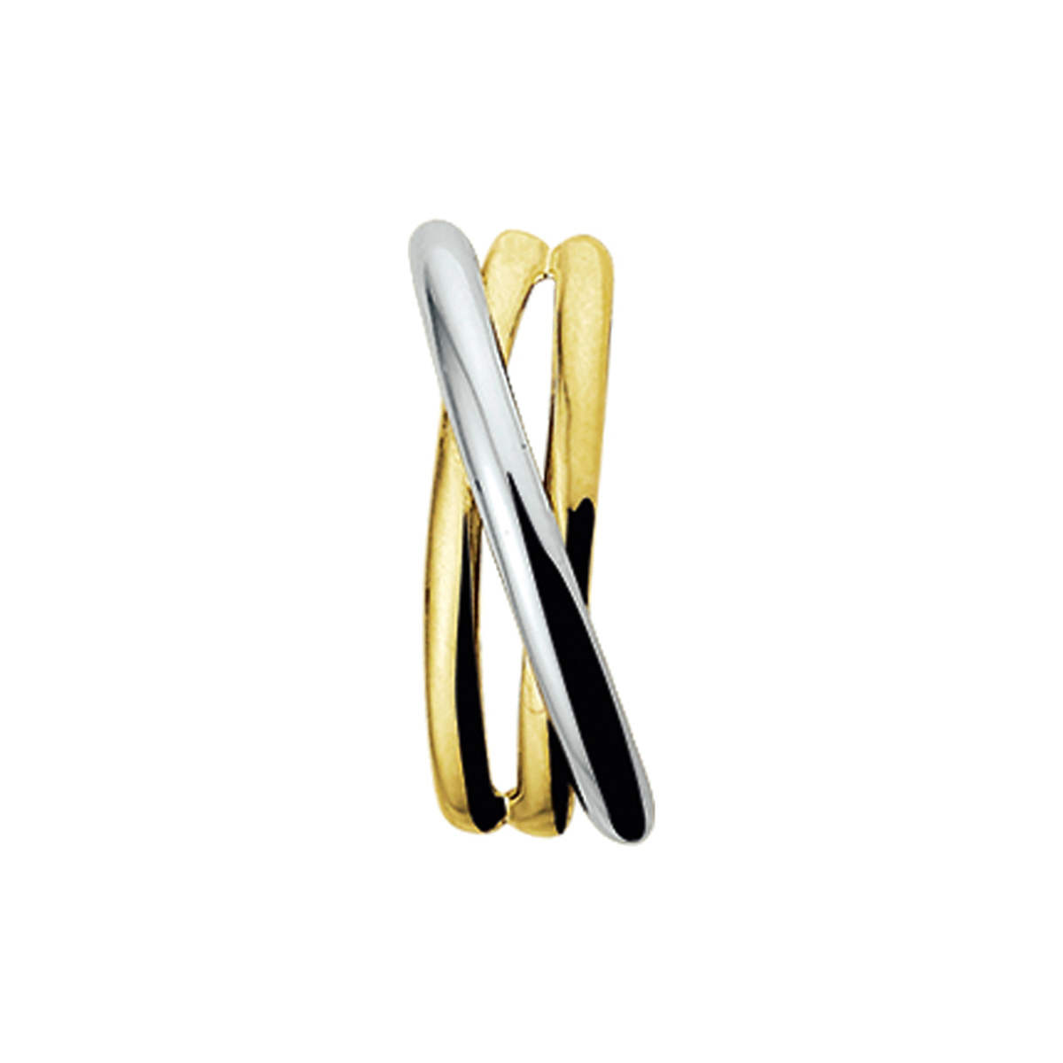 14 krt  bicolour gouden hanger