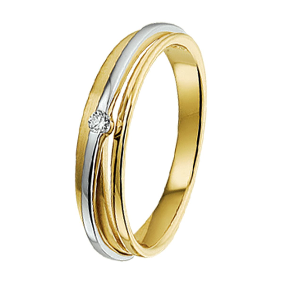 Beschrijving: Bicolor wit- en geelgouden ring met diamant.
Uniekenummer serie: 33852
Verpakt per: 1
Doelgroep: dames
Ringmaat: 17.50 mm (55)
Breedte: 4.5 mm