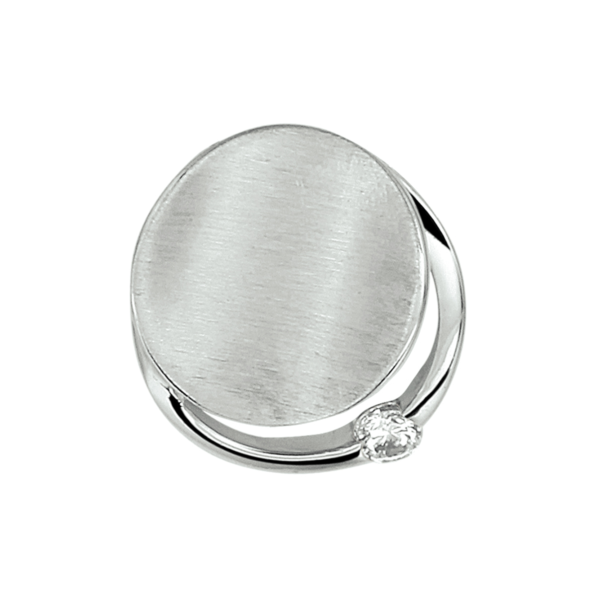 Zilveren hanger met zirkonia, mat/glans afwerking
Hanger is uit te breiden tot een set met oorstekers en ring.