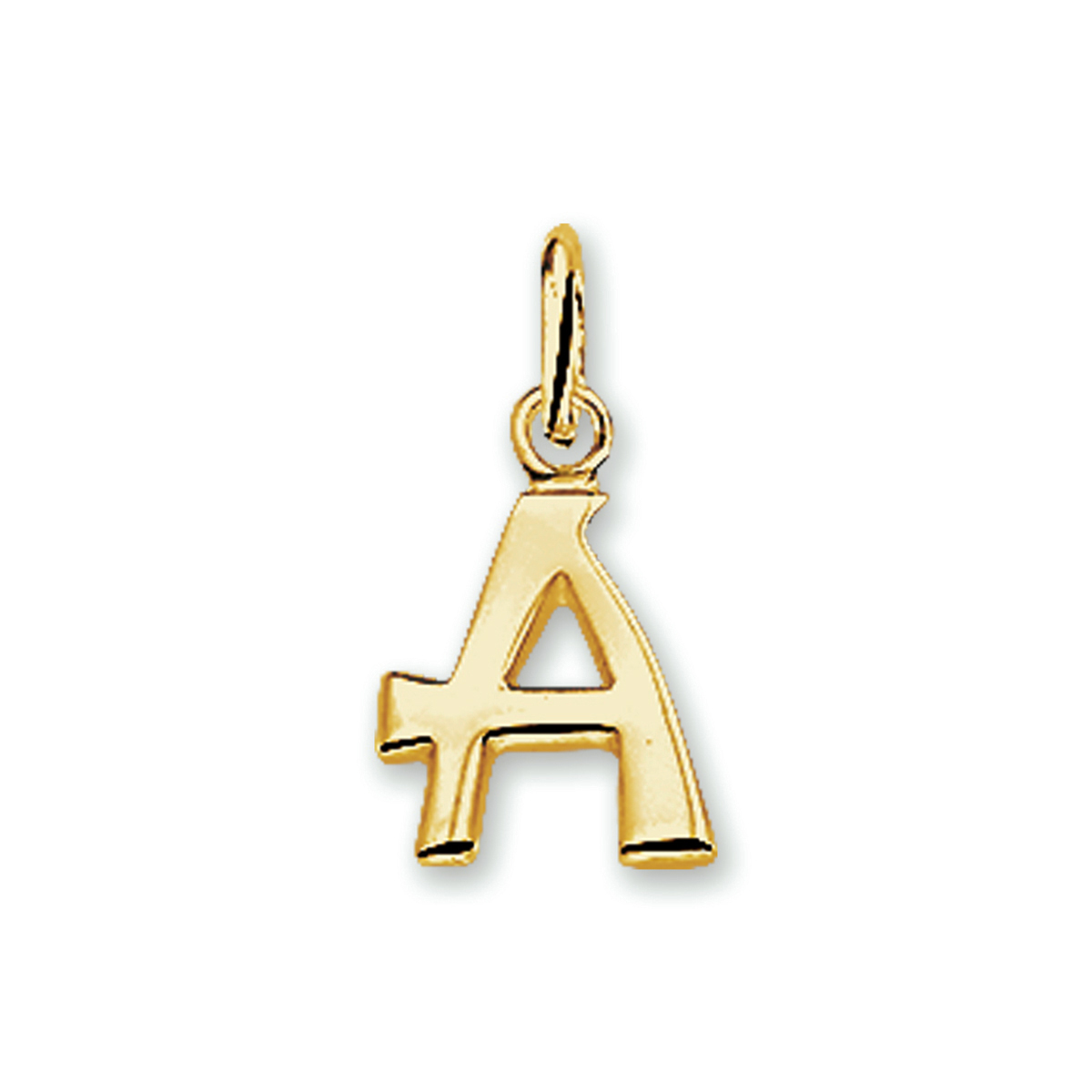 Gouden hanger letter unisex