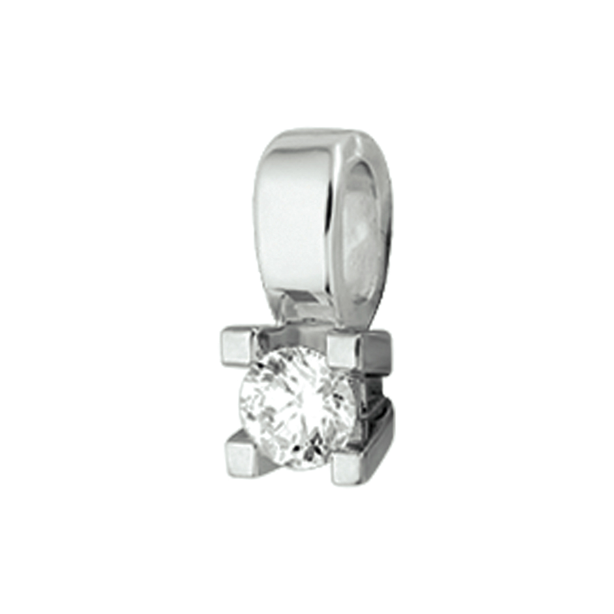 Beschrijving: Witgouden hanger met diamant 0,25 crt
Doelgroep: dames
Breedte: 5 mm
Hoogte: 11 mm
Zetting: solitaire (span zetting)