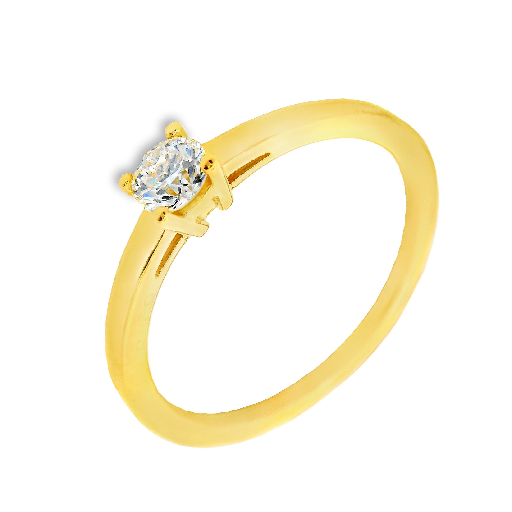 Deze ring van Louis Bros is vervaardigd uit 14 karaat geelgoud (2.16 gr.) en is gezet met 1 briljant geslepen diamanten met een totaalgewicht van 0.15ct. De ring heeft een diameter van 4 mm, minimale breedte van 2 mm. en een hoogte van 3.5 mm. 
Deze prachtige solitair ring, vervaardigd uit stralend 14-karaats geelgoud, is een tijdloos meesterwerk. In het midden schittert een enkel, schitterend steentje, zorgvuldig geplaatst om maximale schittering en elegantie te bieden. De eenvoud van het solitaire ontwerp benadrukt de pure schoonheid van het steentje, waardoor het de aandacht trekt en bewondering oproept. Deze geelgouden ring is een perfect symbool van verfijnde smaak en blijvende liefde, ideaal voor bijzondere momenten en als een kostbaar geschenk voor een dierbare.
De ring is verkrijgbaar in meerdere afmetingen.