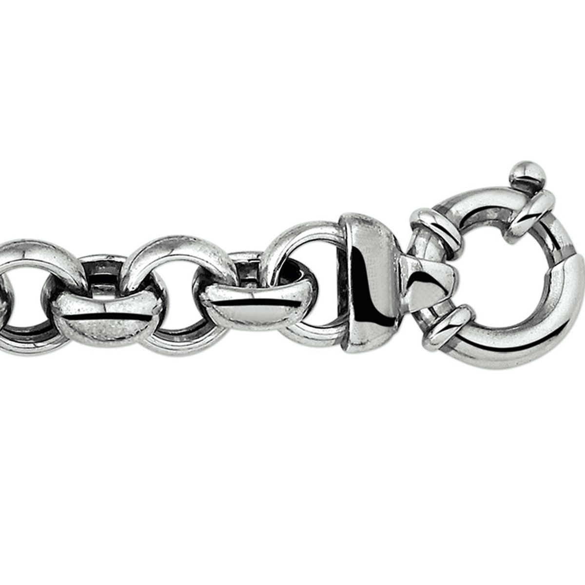 Geoxideerd zilveren armband met jasseron schakel.

Gender: dames
Breedte: 13.5 mm
Langste lengte: 22.5 mm