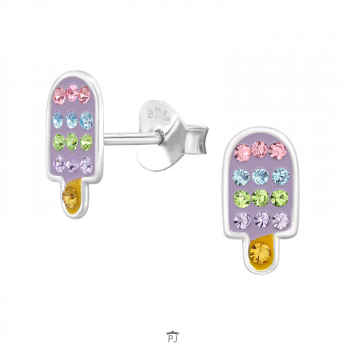 Zilveren oorstekers IJsje