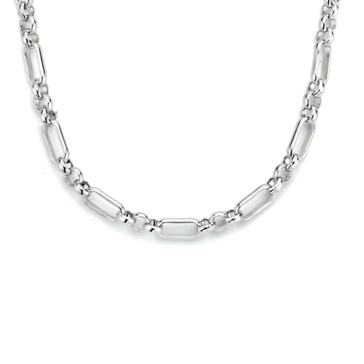 Gerhodineerd 925 zilveren anker collier met een schakelbreedte van 3mm. Het collier heeft een draaglengte van 42cm en een stevige karabijn sluiting.