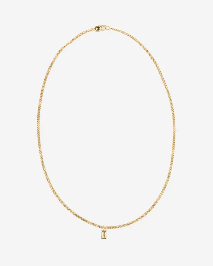 661GV ONE Essential Necklace XS Zilver Verguld