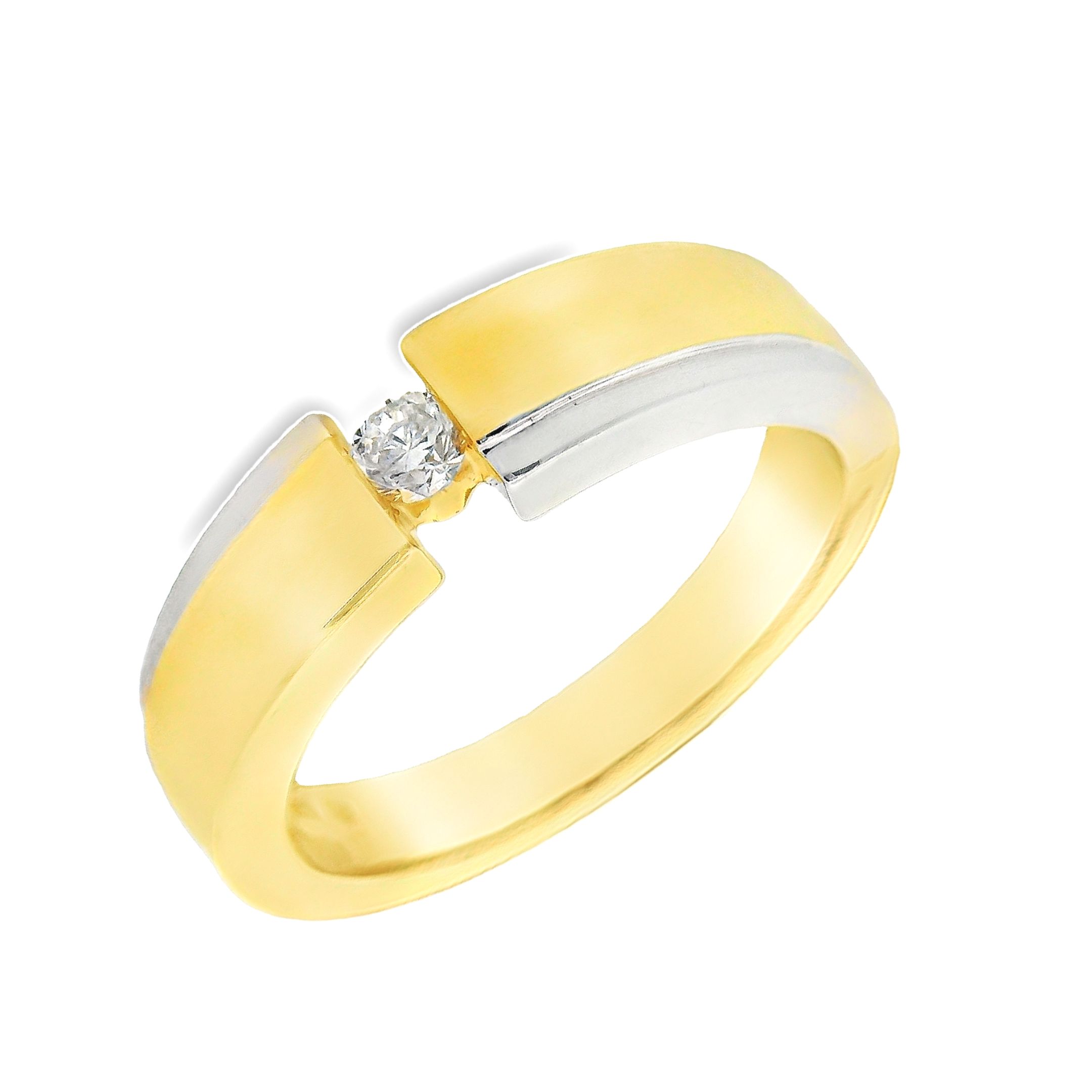 Deze exclusieve ring van Louis Bros is vervaardigd uit 14 karaat bicolor (6.90 gr.) en is gezet met 1 briljant geslepen diamanten met een totaalgewicht van 0.10 ct. De ring heeft een breedte van 5 mm en dikte van 3 mm. Met deze ring om je vinger ben jij het stralende middelpunt bij elke gelegenheid. Deze ring bestaat uit onze lijn van exclusieve modellen sieraden met prachtige designs en van hoge kwaliteit.
De ring is verkrijgbaar in meerdere afmetingen.