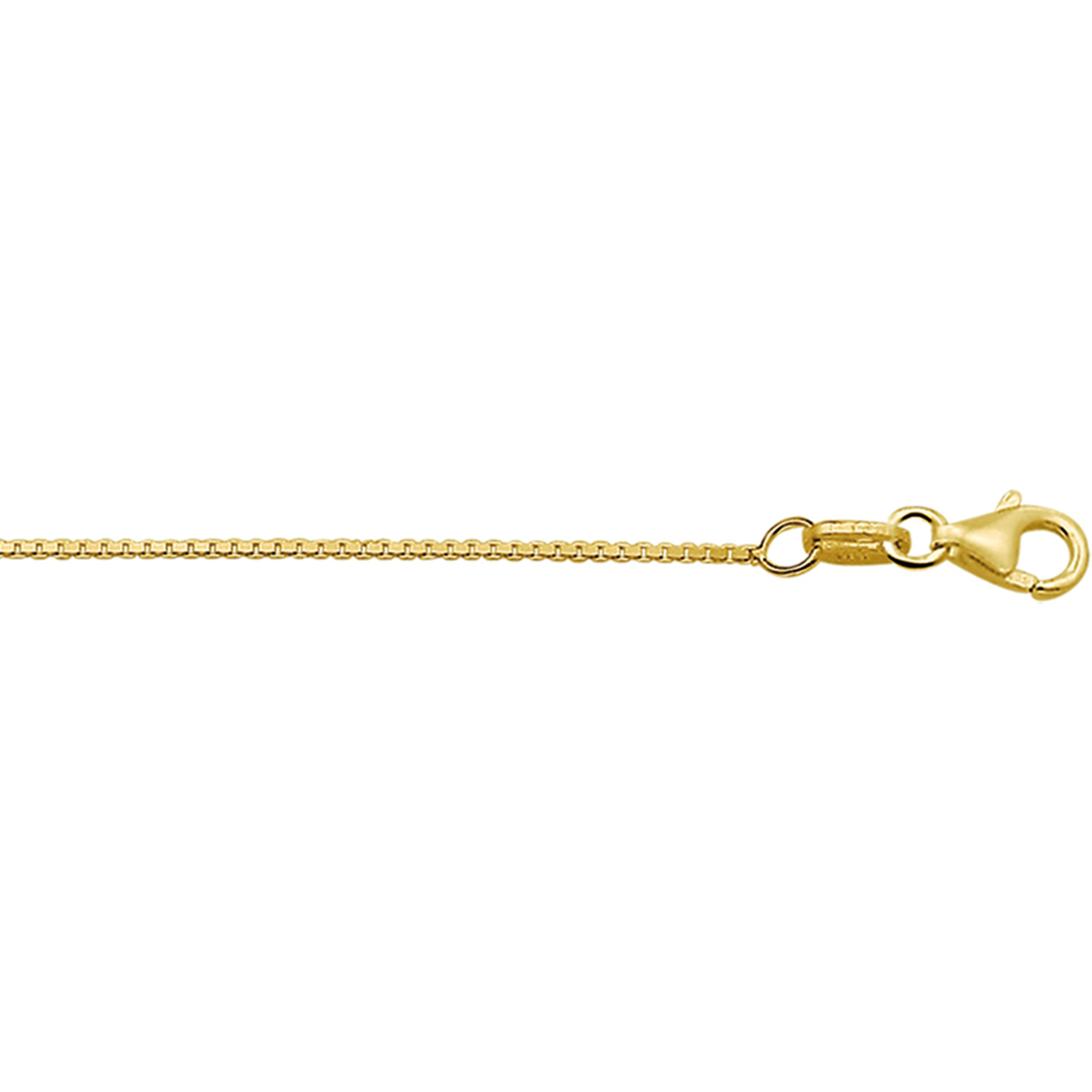 Beschrijving: 9 Krt. collier met venetiaanse schakel. 
Uniekenummer serie: 26755
Verpakt per: 1
Doelgroep: unisex
Breedte: 0.9 mm
Langste lengte: 45 mm