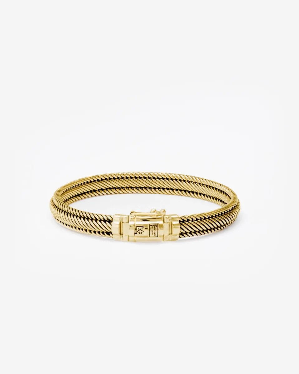 Deze Edwin Mini armband van Buddha to Buddha is gemaakt van goud vermeil en heeft een prachtig design met verfijnde details. De armband is perfect voor dagelijks gebruik en kan zowel solo als in combinatie met andere armbanden gedragen worden. De armband heeft een tijdloze uitstraling en is een echte eyecatcher voor elke gelegenheid. Een must-have accessoire voor elke sieradencollectie.