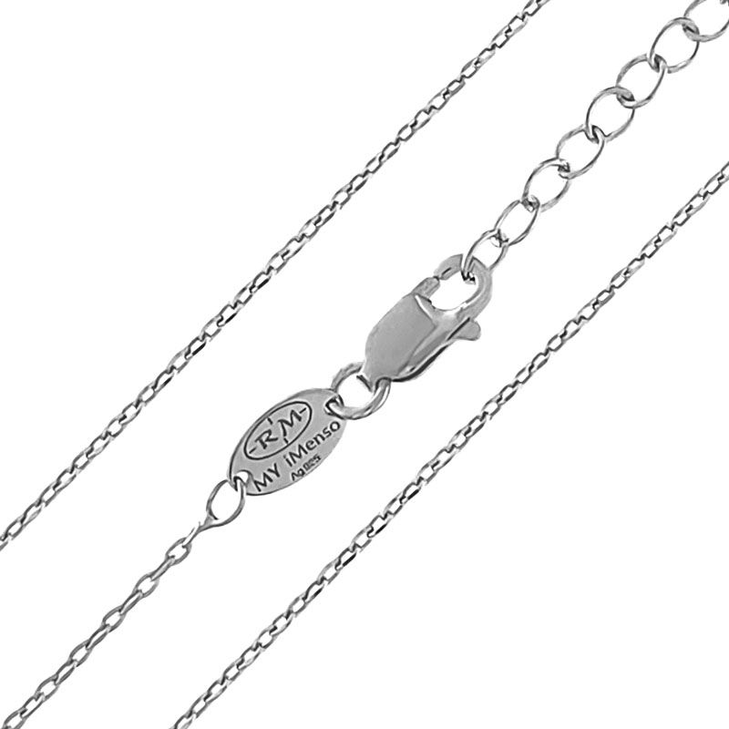 MY iMenso collier "Ancora 1.3mm" (925/rhodium verguld) 42+5cm