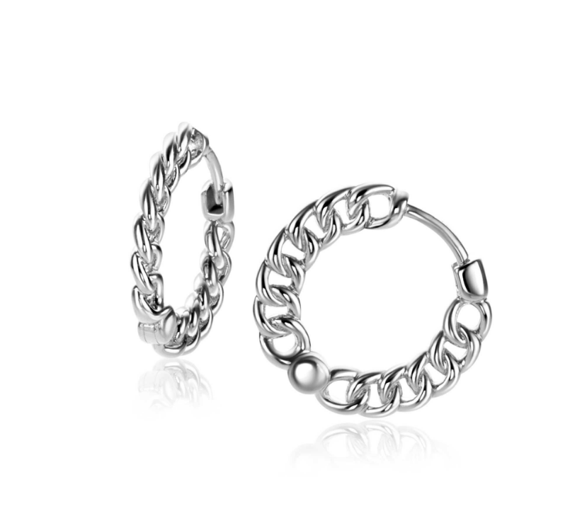 ZINZI zilveren oorringen (17 x 2mm) en vanaf de zijkant is de trendy gourmet schakel zichtbaar. Voorzien van luxe scharniersluiting. De oorsieraden zijn vervaardigd van eerste gehalte zilver (925) en voorzien van een extra rodiumlaag voor een langdurige glans.