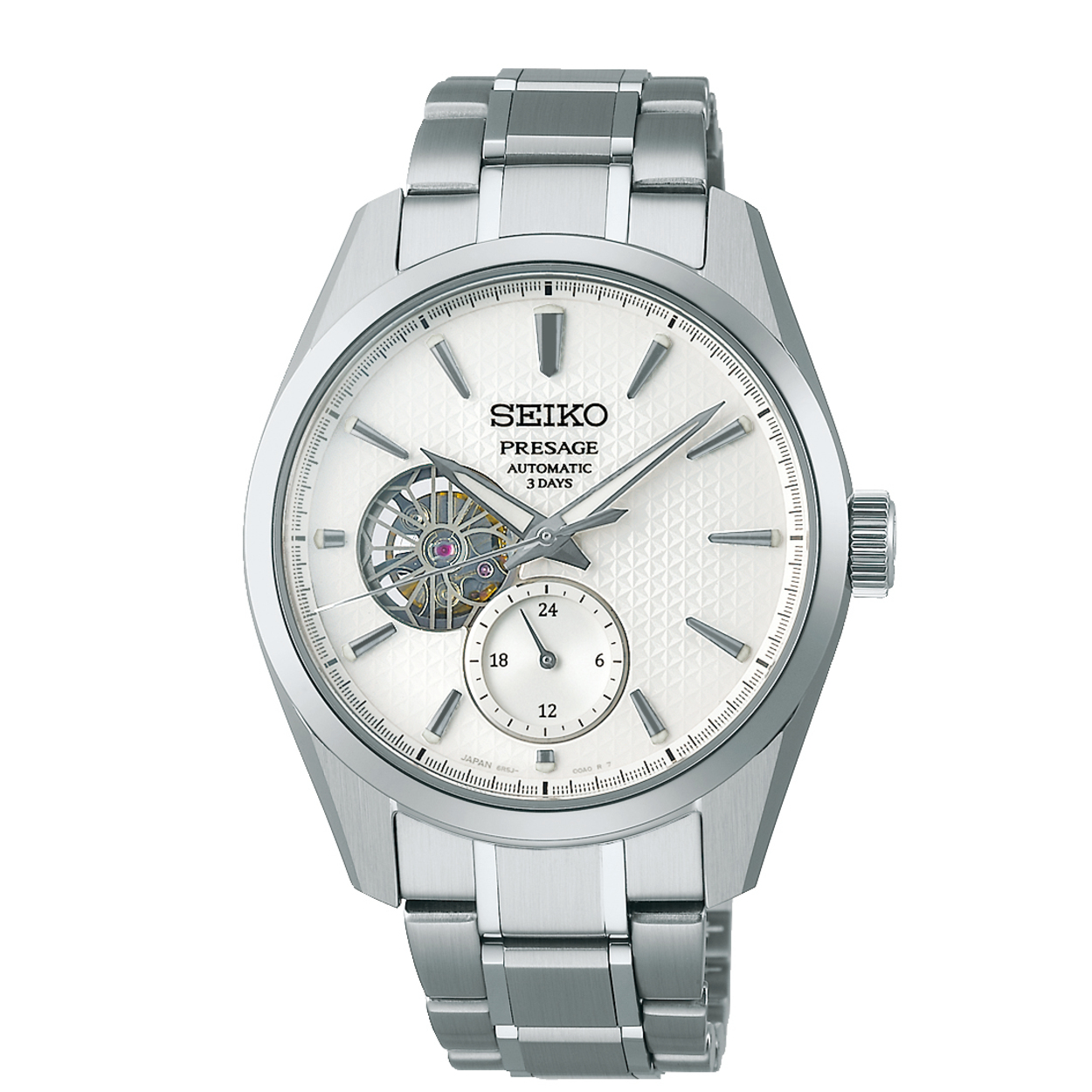 Seiko SPB415J1 Presage Automaat Witte wijzerplaat 40MM, Cal. 6R5J,  Gangreserve 72 Uur, Saffierglas, 100m WR