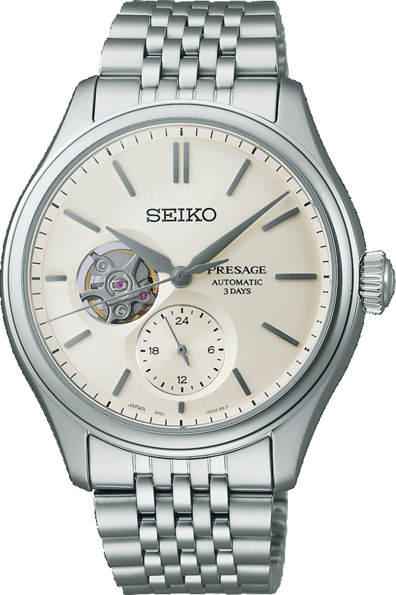 Seiko - SPB469J1

Dit Seiko (pre-order) Presage herenhorloge is bekend onder Seiko-referentienummer SPB469J1 en daarnaast onder het EAN: 4954628253347. Het horloge heeft een mechanisch uurwerk met automatische opwindfunctie dat geplaatst is in een edelstalen kast. Op de beige wijzerplaat is analoge tijdsweergave zichtbaar. Aan de kast zit een staal- of zilverkleurige stalen horlogeband met een vouwsluiting.

Het mechanisch uurwerk met automatische opwindfunctie biedt u alleen de tijd als tijdfunctie(s). De ronde horlogekast is 100m waterdicht en voorzien van een saffierglas.