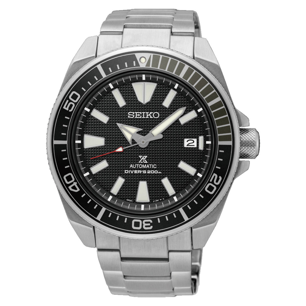 Dit herenhorloge is van het merk Seiko. Het is een analoog horloge gemaakt van staal. De diameter van de kast is 43.8 mm en de kast is 13.4 mm dik.
De verdere specificaties van het horloge zijn als volgt:
Glassoort: hardlex mineraal glas
Bandbreedte: 22
Kastmateriaal: staal
Waterdichtheid: 20 ATM
Techniek: automaat