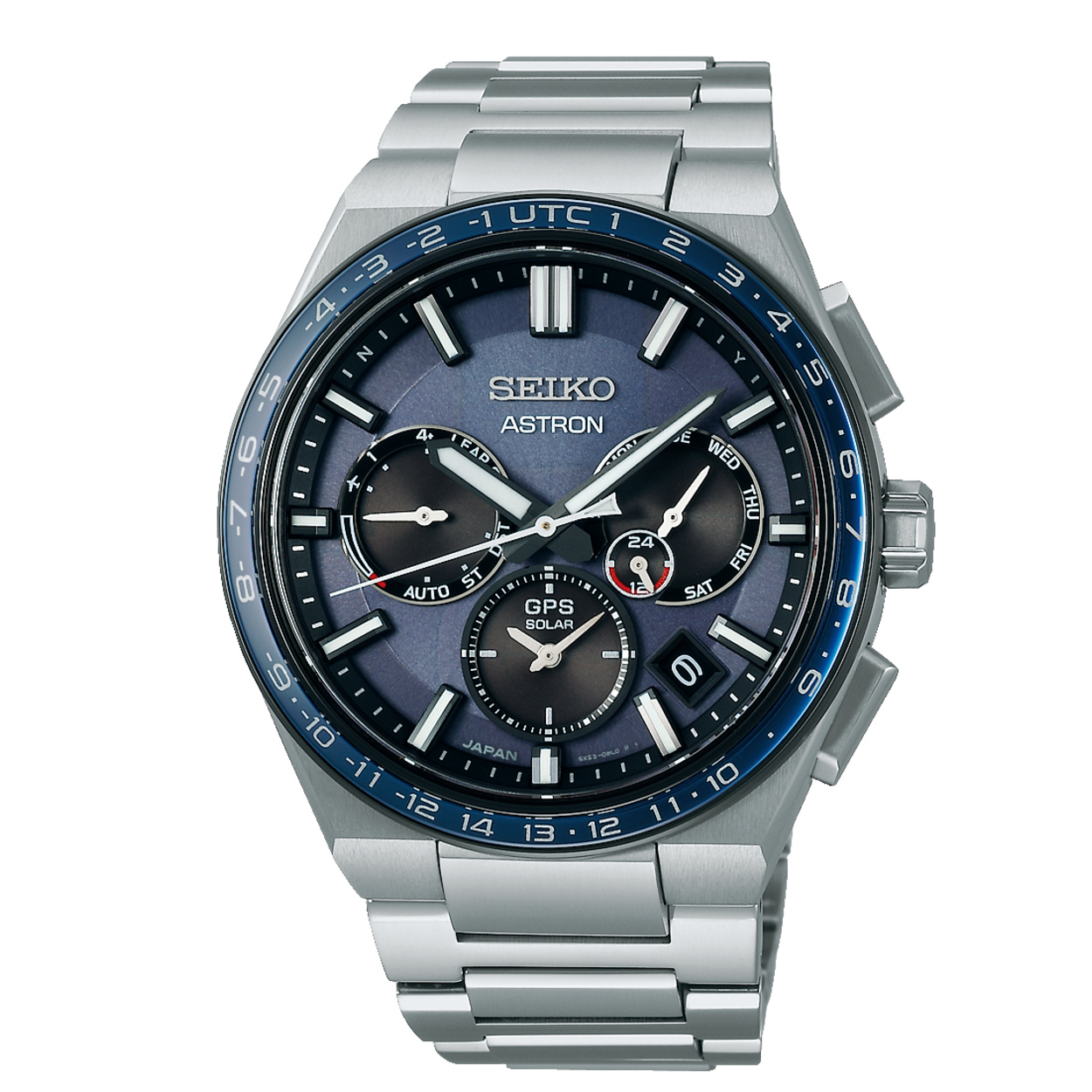 Prachtige Seiko Astron met stalen band.