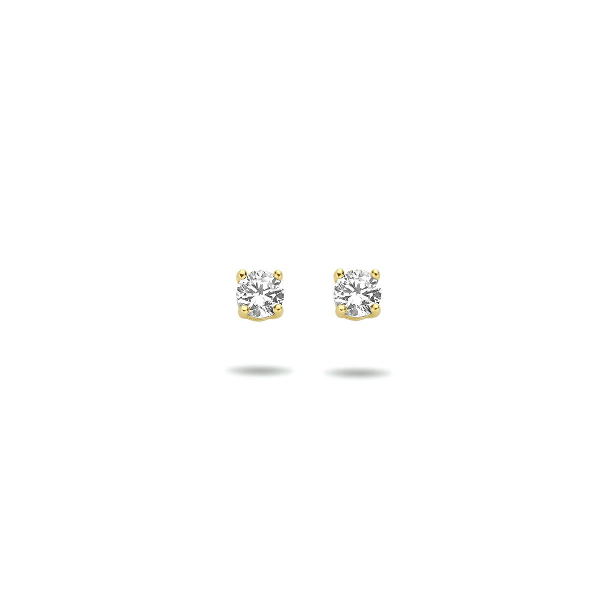Beschrijving: Geelgouden oorknoppen met zirkonia. 
Uniekenummer serie: 27544
Verpakt per: 1
Doelgroep: dames
Zetting: solitaire (chatonzetting)