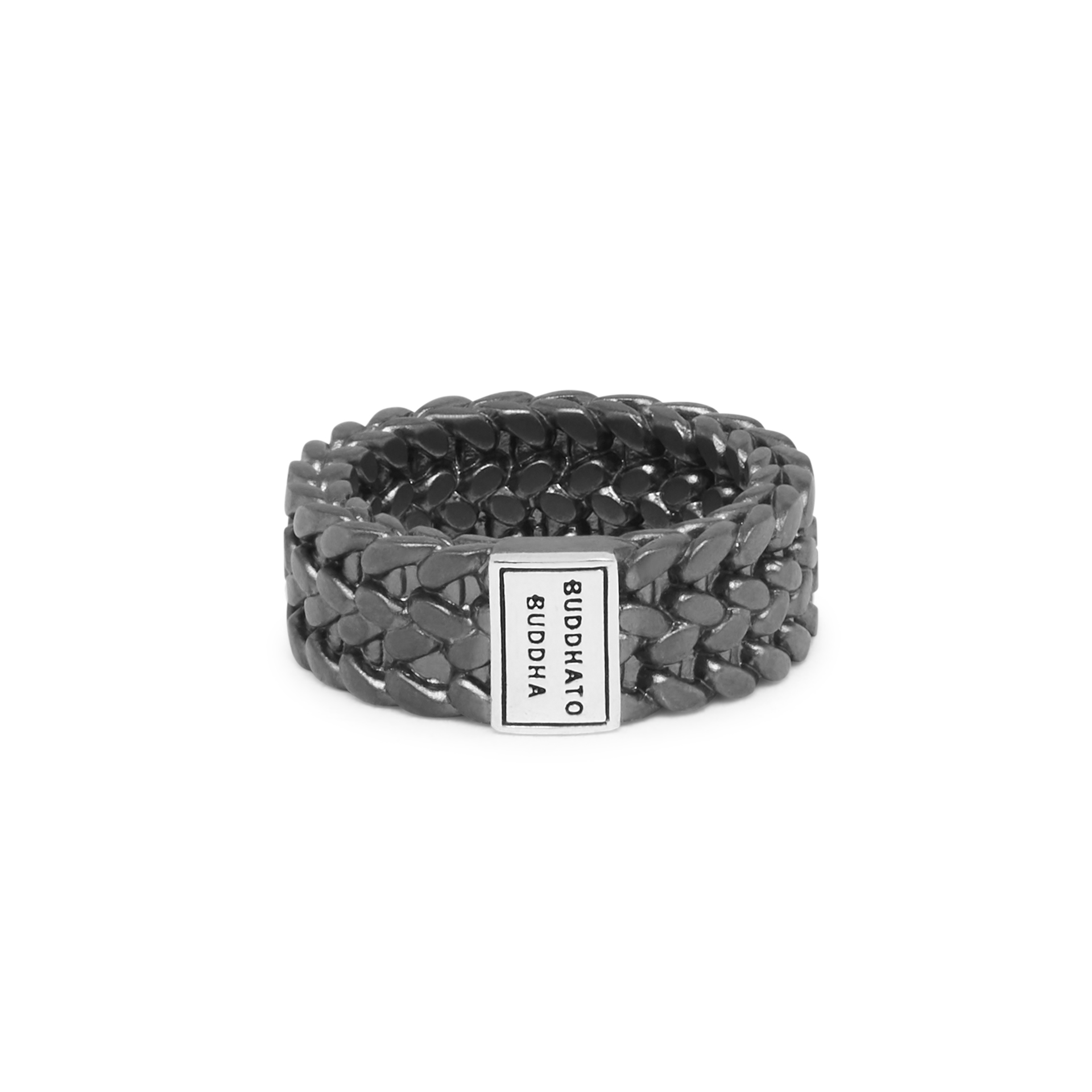 Buddha to Buddha - Julius Ring Black Rhodium Silver, 193BRS maat 17 - 001J02193B217