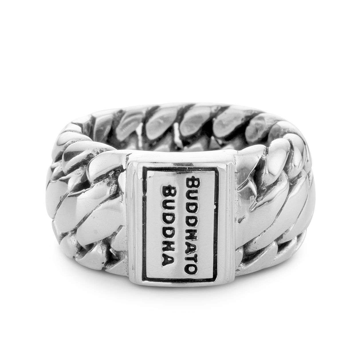 Buddha to Buddha - Ben Ring Silver, Zilver schakel Ben 
490 maat 22 - 001J024900122