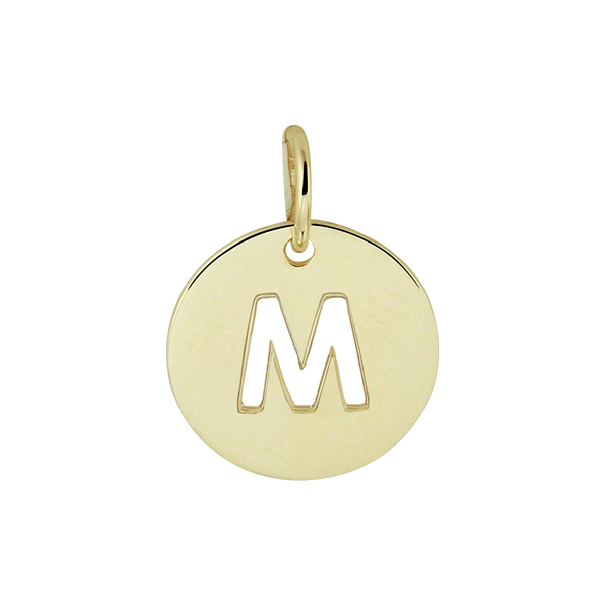 Beschrijving: Geelgouden ronde letter M hanger. De hanger heeft een diameter van 10mm en een totale hoogte van 13mm. Tip: Combineer deze betekenisvolle hanger met een bijpassend collier en geef deze cadeau aan een speciaal persoon.