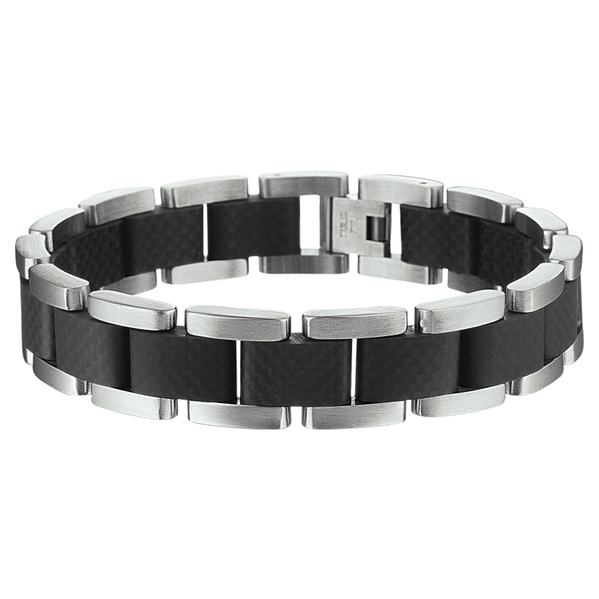 Beschrijving: Stalen armband met zwart carbon.
Verpakt per: 1
Doelgroep: heren
Breedte: 14.5 mm
Langste lengte: 21 mm