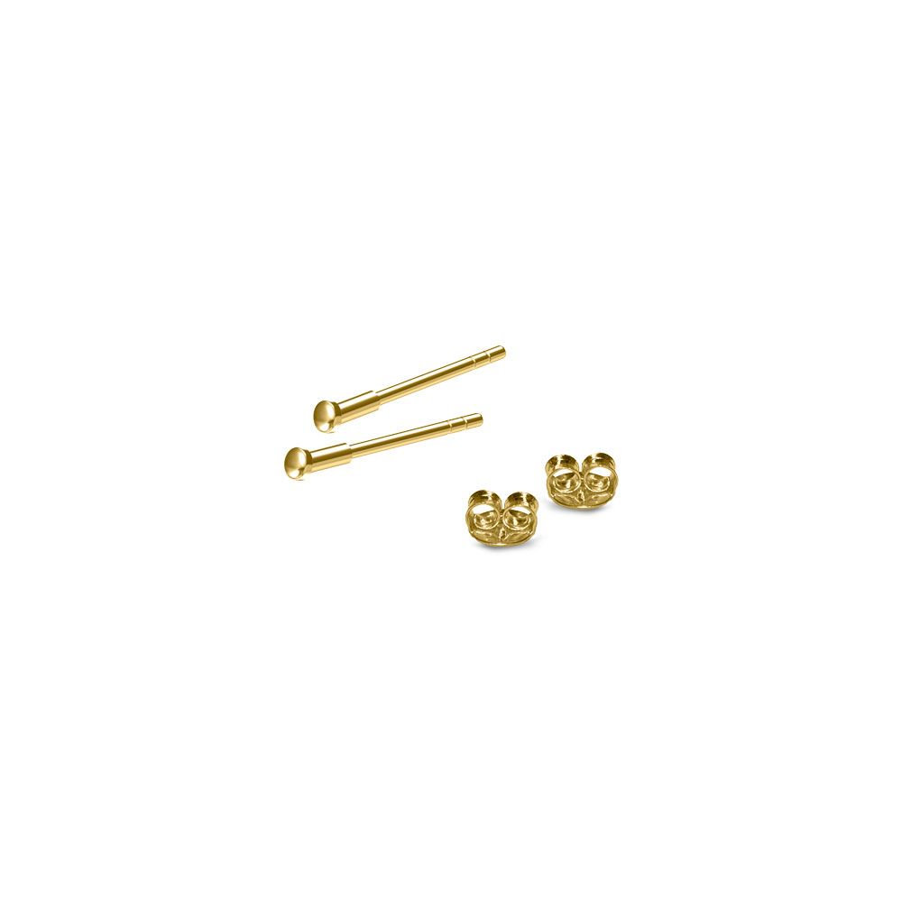 Carezza Oorstekers Chiaro 1,2mm(925/1Mgold-plated)
