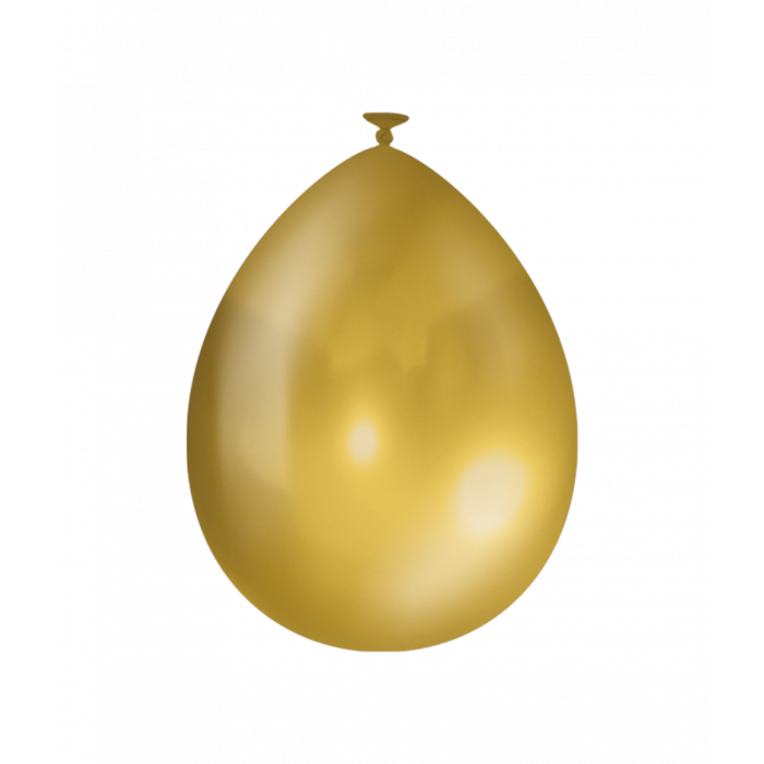 Deze metallic gouden ballonnen voegen een feestelijke touch toe aan elke gelegenheid. De set bevat 10 stuks voor een prachtige decoratie. De ballonnen kunnen worden opgeblazen met lucht of helium en opgehangen aan een touwtje of lint. Perfect voor verjaardagsfeestjes, jubilea en andere speciale vieringen. Maak je feest compleet met deze glanzende ballonnen!