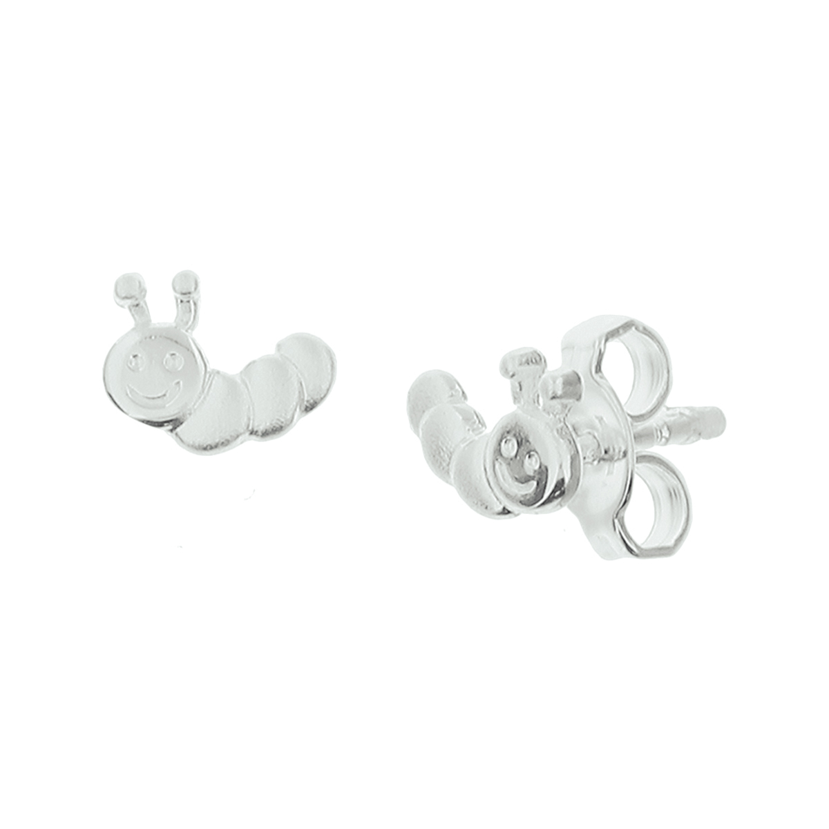 Beschrijving: Zilveren oorknoppen in de vorm van een rups van 5.8x7.3mm uitgevoerd met stevige poussette sluiting.
Doelgroep: dames
Breedte: 7.3 mm
Hoogte: 5.8 mm