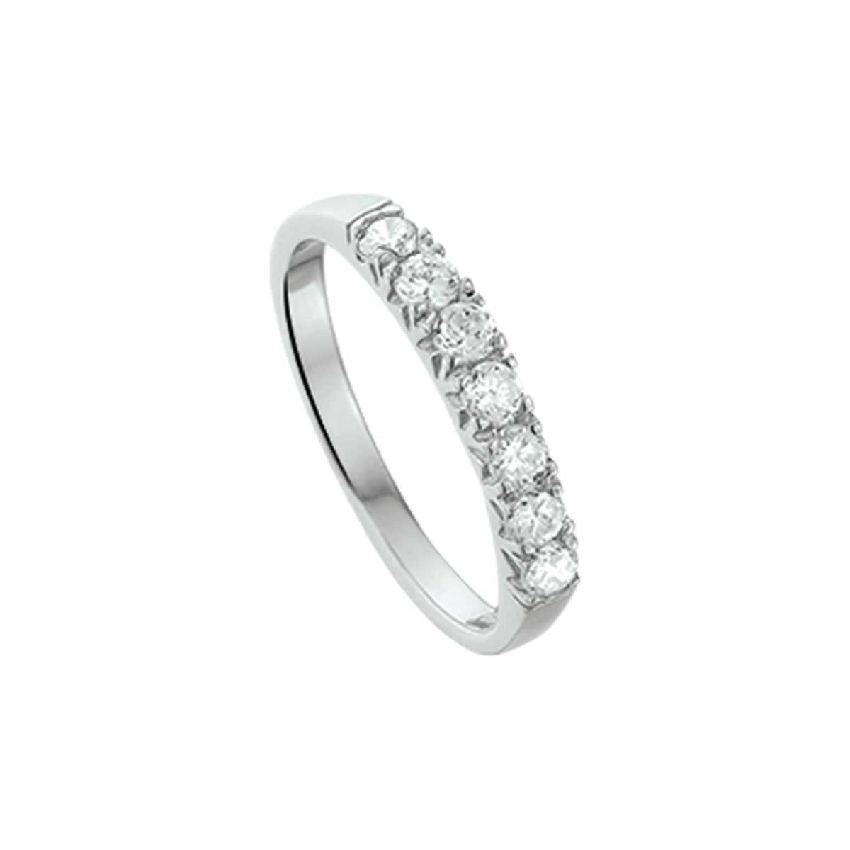Zilveren dames ring met Zirkonia's