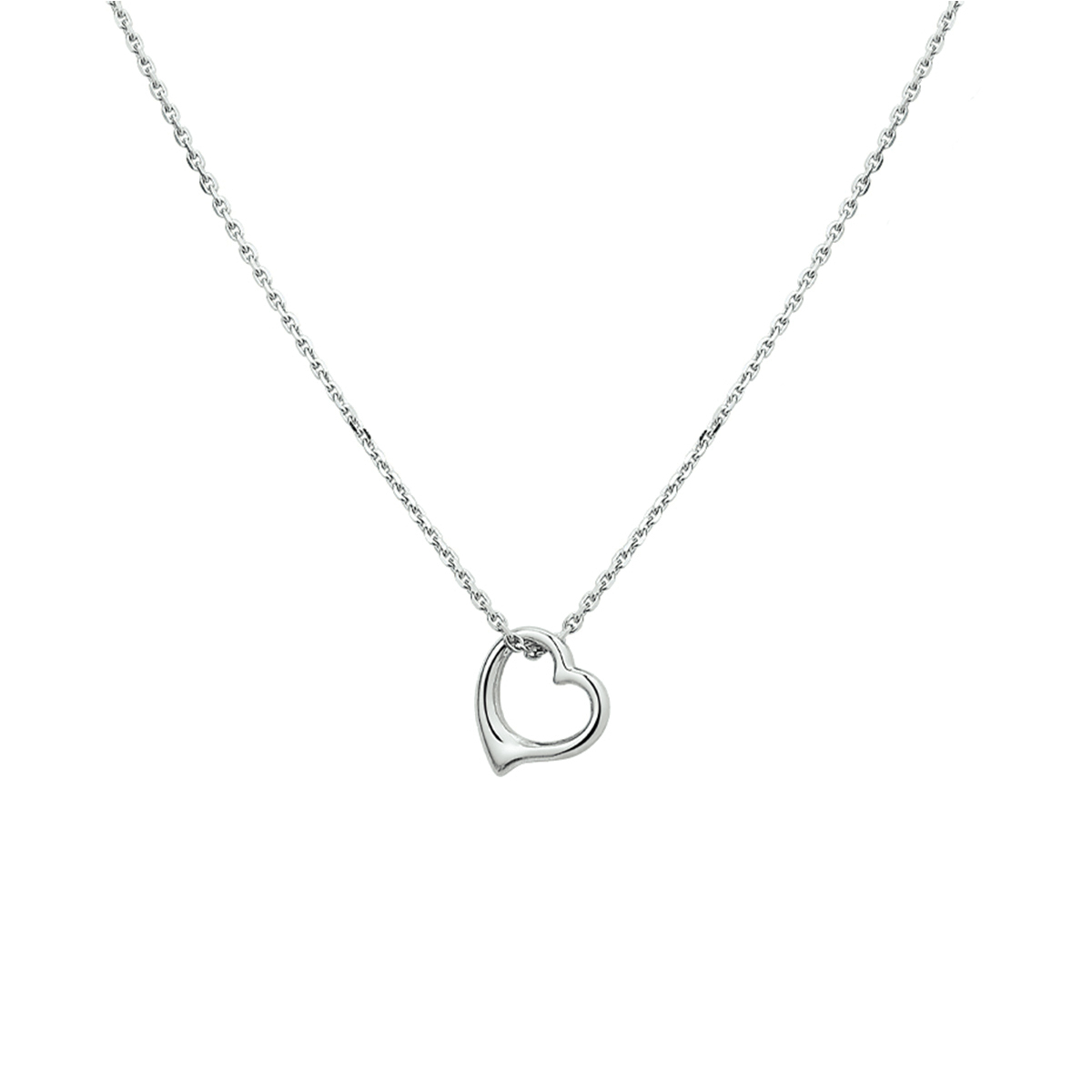 Beschrijving: Gerhodineerd zilveren collier met een hart. De lengte bedraagt 41cm met 4cm extensie en de schakelbreedte is 1.3mm.
Verpakt per: 1
Doelgroep: dames
Breedte: 9.5 mm
Kortste lengte: 41 mm
Langste lengte: 45 mm
Hoogte: 9.5 mm