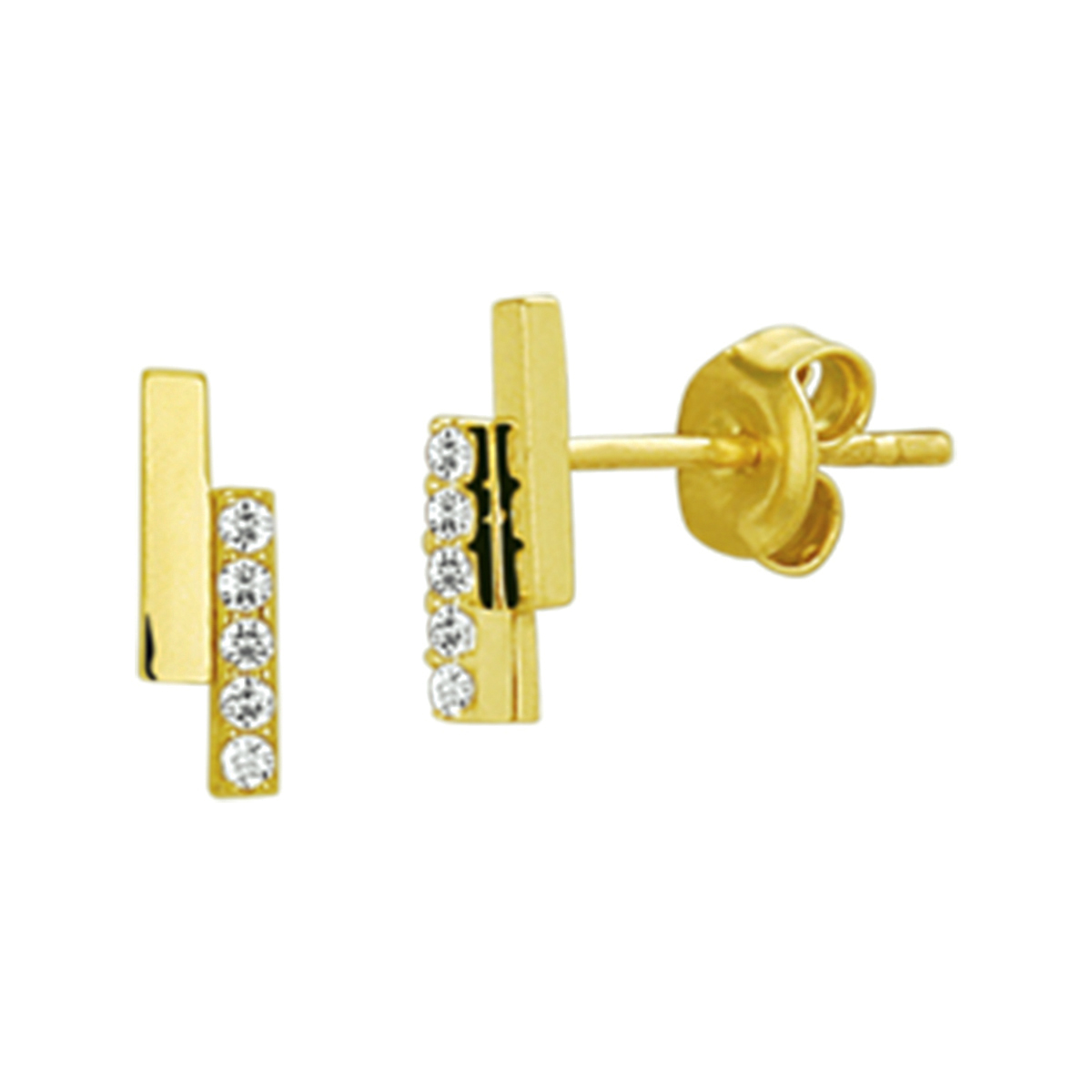 Beschrijving: Chique geelgouden oorknoppen met een afmeting van 8x2.6mm uitgevoerd met een luxe rijzetting van briljant geslepen zirkonia. De heldere zirkonia stenen schitteren betoverend in het rond en zijn een echte eyecatcher. Tip: Combineer deze oorknoppen met andere sieraden uit onze collectie of vanuit je eigen stash. Zo creeer je elke keer weer een oogverblindende set vol glamour!
Verpakt per: 1
Doelgroep: dames
Breedte: 2.6 mm
Hoogte: 8 mm
Zetting: entourage (rijzetting)