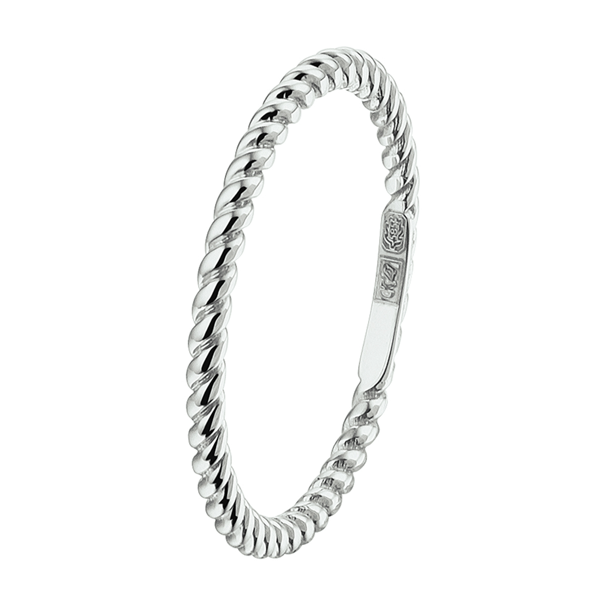 1,5mm brede aanschuifring. Maat 17,5
