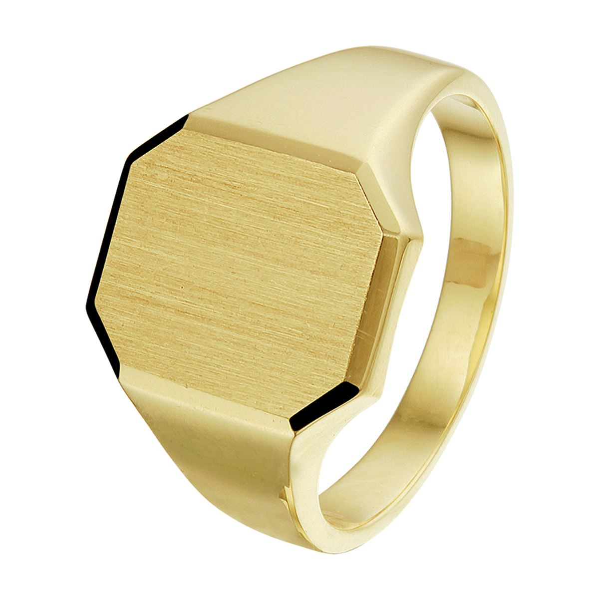 Beschrijving: Stijlvol geelgouden mat gediamanteerde graveerring met een afmeting van 14.5x12.5mm. De gediamanteerde afwerking en de robuuste afkanteningen van de ring maken dit sieraad helemaal af.
Uniekenummer serie: 41499
Verpakt per: 1
Doelgroep: heren
Ringmaat: 20.00 mm (63)
Breedte: 12.5 mm
Hoogte: 14.5 mm
