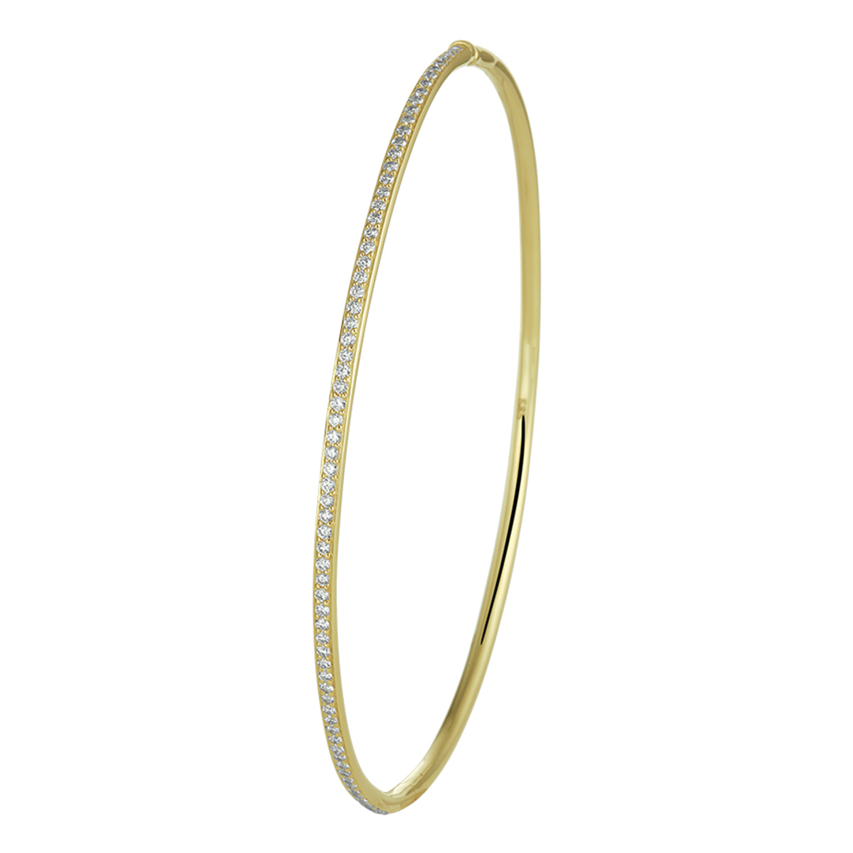14.kt briljant bangle 0.50ct. H-SI 60mm