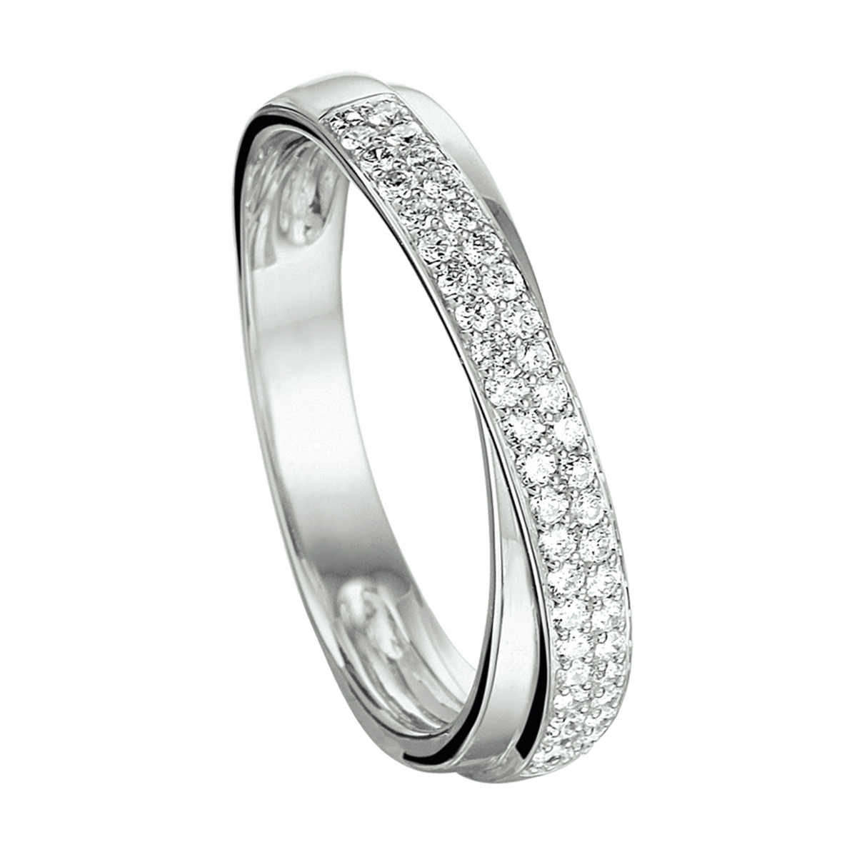 ring diamant 0.29ct h si 14K witgoud