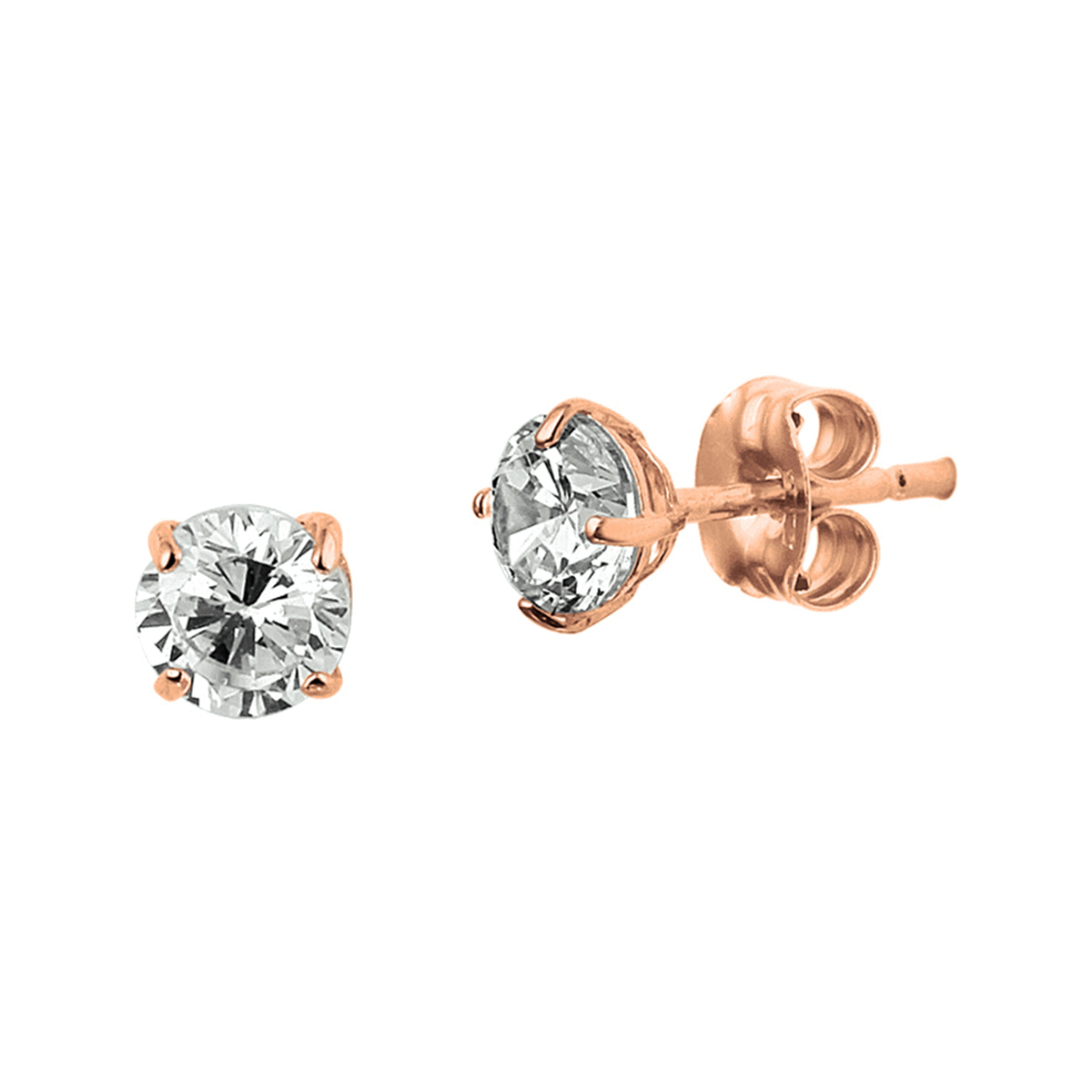 Beschrijving: Een goede garderobe begint bij de basis en ditzelfde geldt voor een tijdloze sieradencollectie! Deze rosegouden oorknoppen passen bij iedere outfit en zijn met veel andere sieraden te combineren. Details: rosegouden oorknoppen met een briljant geslepen zirkonia van 4mm uitgevoerd met een stevige poussette sluiting.