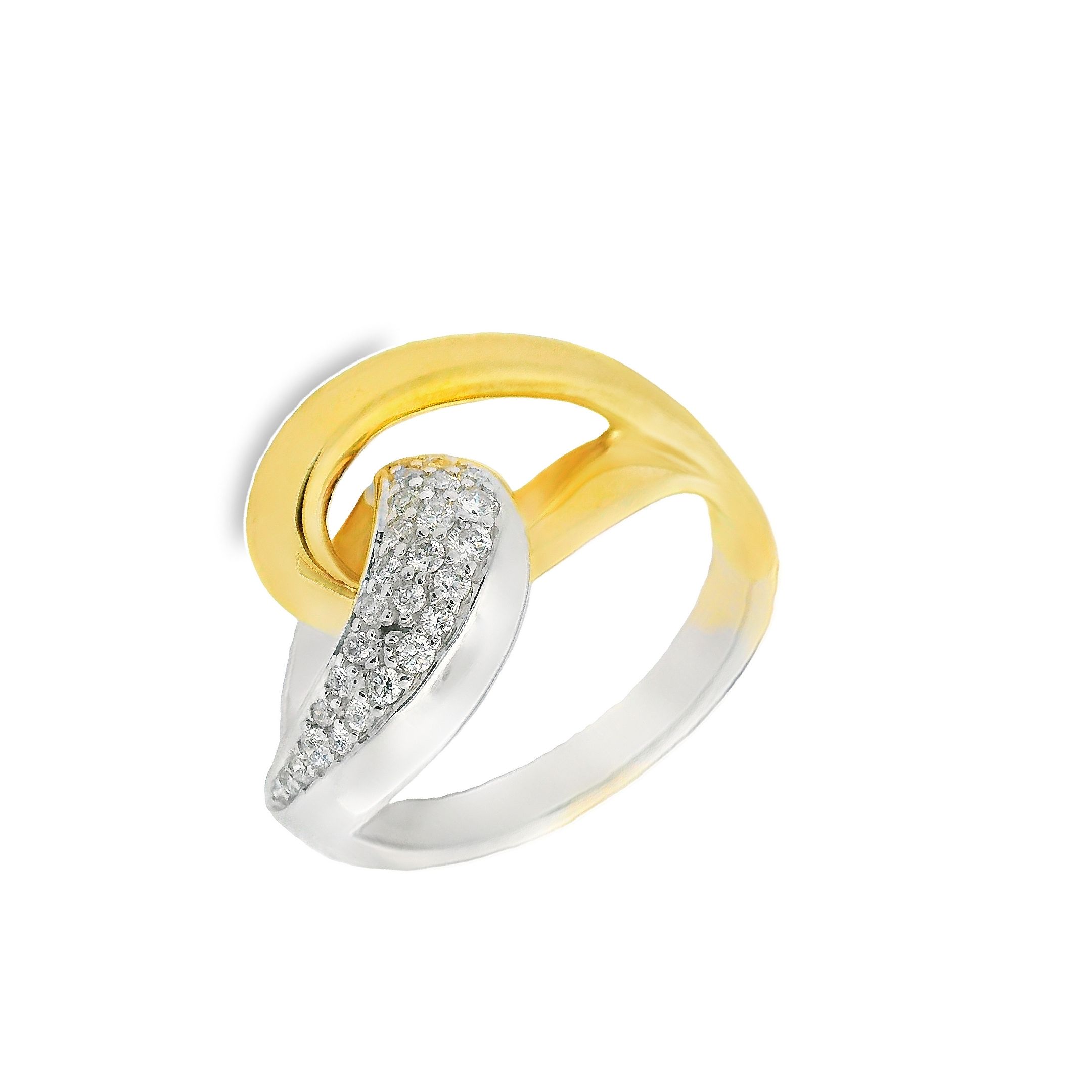 Deze exclusieve ring van Louis Bros is vervaardigd uit 14 karaat bicolor (8.41 gr.) en is gezet met 25 briljant geslepen diamanten met een totaalgewicht van 0.25 ct. De ring heeft een breedte van 14 mm en dikte van 6 mm. Met deze ring om je vinger ben jij het stralende middelpunt bij elke gelegenheid. Deze ring bestaat uit onze lijn van exclusieve modellen sieraden met prachtige designs en van hoge kwaliteit.
De ring is verkrijgbaar in meerdere afmetingen.