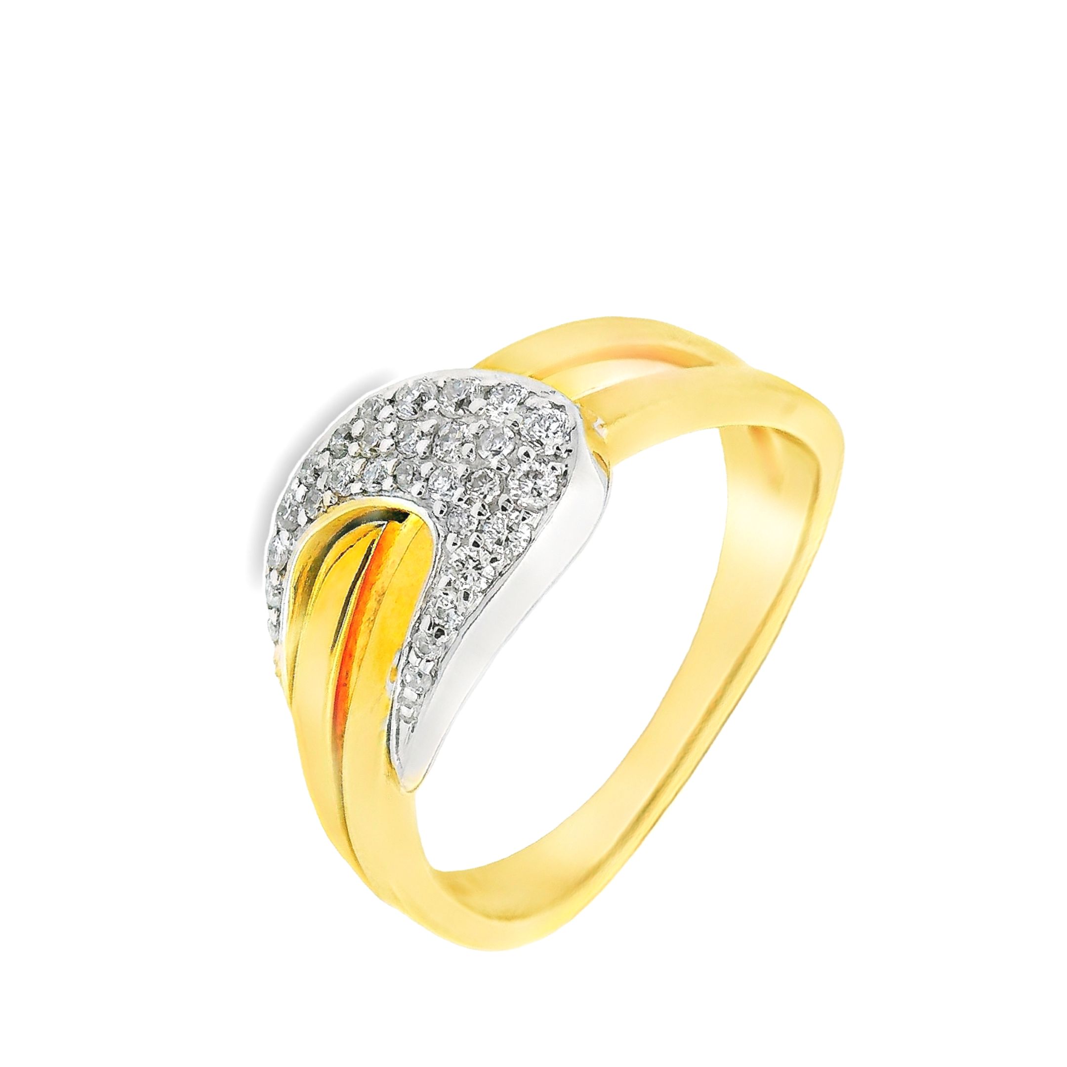 Deze exclusieve ring van Louis Bros is vervaardigd uit 14 karaat bicolor (5.gr.) en is gezet met 19 briljant geslepen diamanten met een totaalgewicht van 0.19 ct. De ring heeft een breedte van 8 mm en dikte van 4 mm. Met deze ring om je vinger ben jij het stralende middelpunt bij elke gelegenheid. Deze ring bestaat uit onze lijn van exclusieve modellen sieraden met prachtige designs en van hoge kwaliteit.
De ring is verkrijgbaar in meerdere afmetingen.
