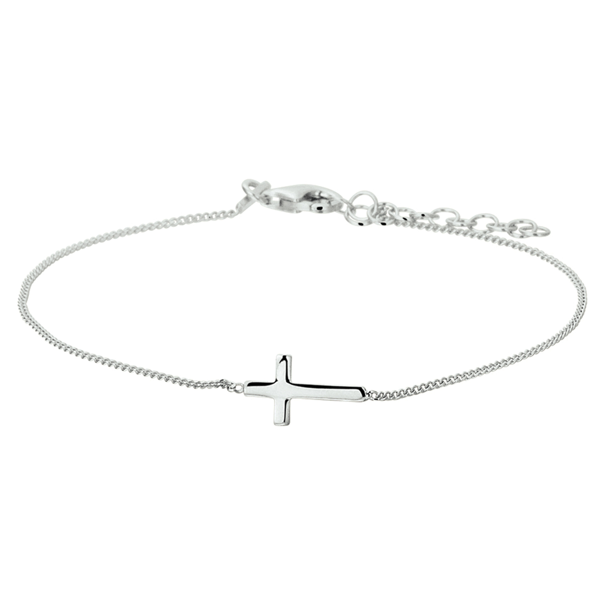 Beschrijving: Gerhodineerd zilveren 1mm gourmet armband met een lengte van 17cm en een extensie van 3cm. De armband is uitgevoerd met een kruis van 7x12mm en is voorzien van een stevige karabijn sluiting. De armband is te combineren met bijpassende sieraden uit onze collectie.
Verpakt per: 1
Doelgroep: dames
Breedte: 12 mm
Kortste lengte: 17 mm
Langste lengte: 20 mm
Hoogte: 7 mm
