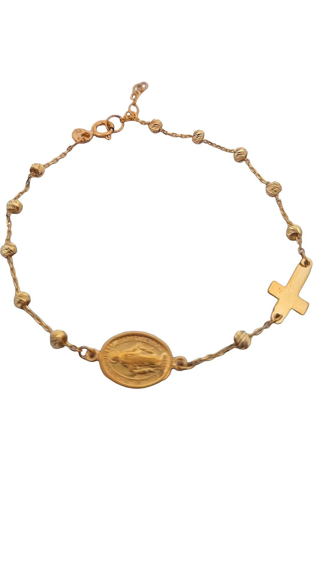 Deze armband van Louis Bros is vervaardigd uit 14 karaat geelgoud (3 gr.).