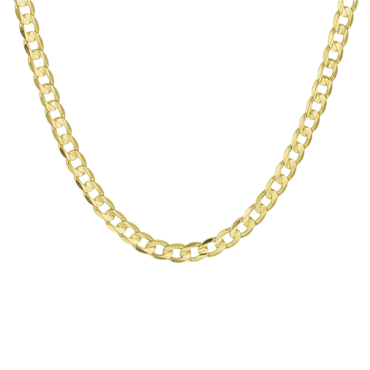 Stoer en stijlvol geelgouden collier met een gourmet schakel. Het collier heeft schakelbreedte van 4.6mm en een draaglengte van 50cm. Uitgevoerd met een stevige karabijn sluiting.