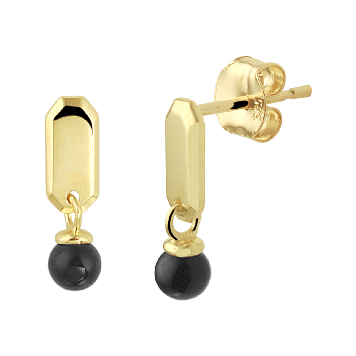 Huiscollectie Oorhangers onyx 4023182 - 11mm