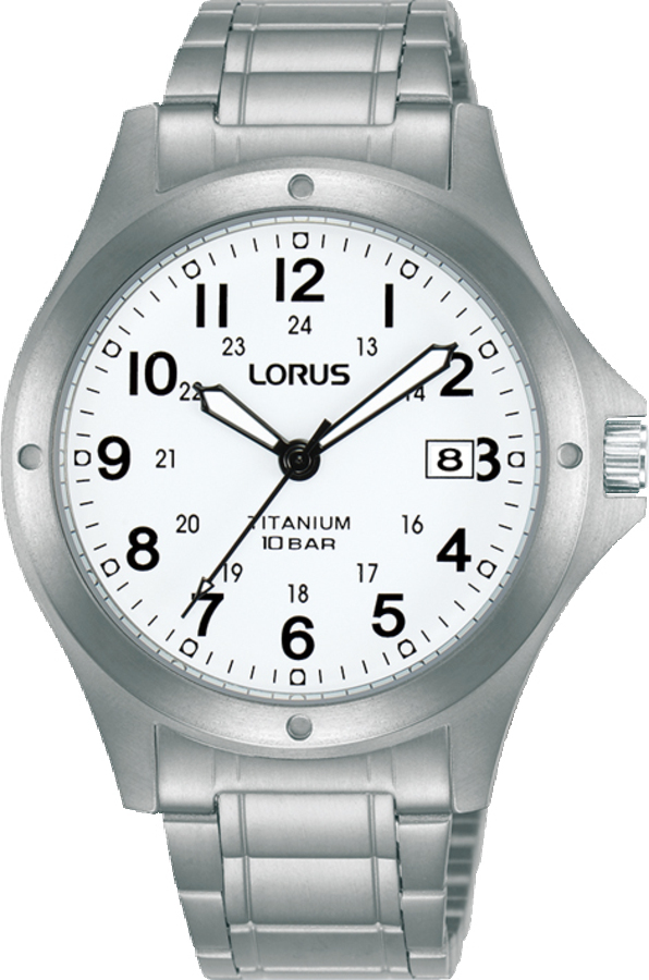 Dit is een herenhorloge van het merk Lorus. Het is een analoog horloge gemaakt van titanium. De diameter van de kast is 37 mm en de kast is 9 mm dik.