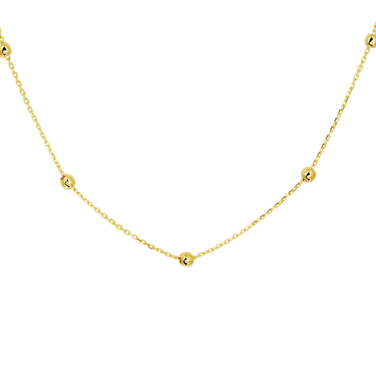 Beschrijving: Geelgouden 1mm anker collier met draaglengtes van 42cm 44cm en 46cm uitgevoerd met 7 bolletjes van 3mm. Het collier is te combineren met bijpassende sieraden uit onze collectie.
Verpakt per: 1
Doelgroep: dames
Breedte: 3 mm
Kortste lengte: 42 mm
Langste lengte: 46 mm