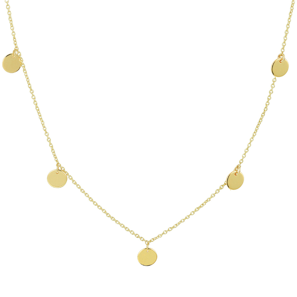 Stijlvol geelgouden 0.9mm anker collier met draaglengtes van 41, 43 en 45cm uitgevoerd met 7 rondjes van 5mm. De armband is te combineren met bijpassende sieraden uit onze collectie.

Kortste lengte: 41 cm
Langste lengte: 45 cm