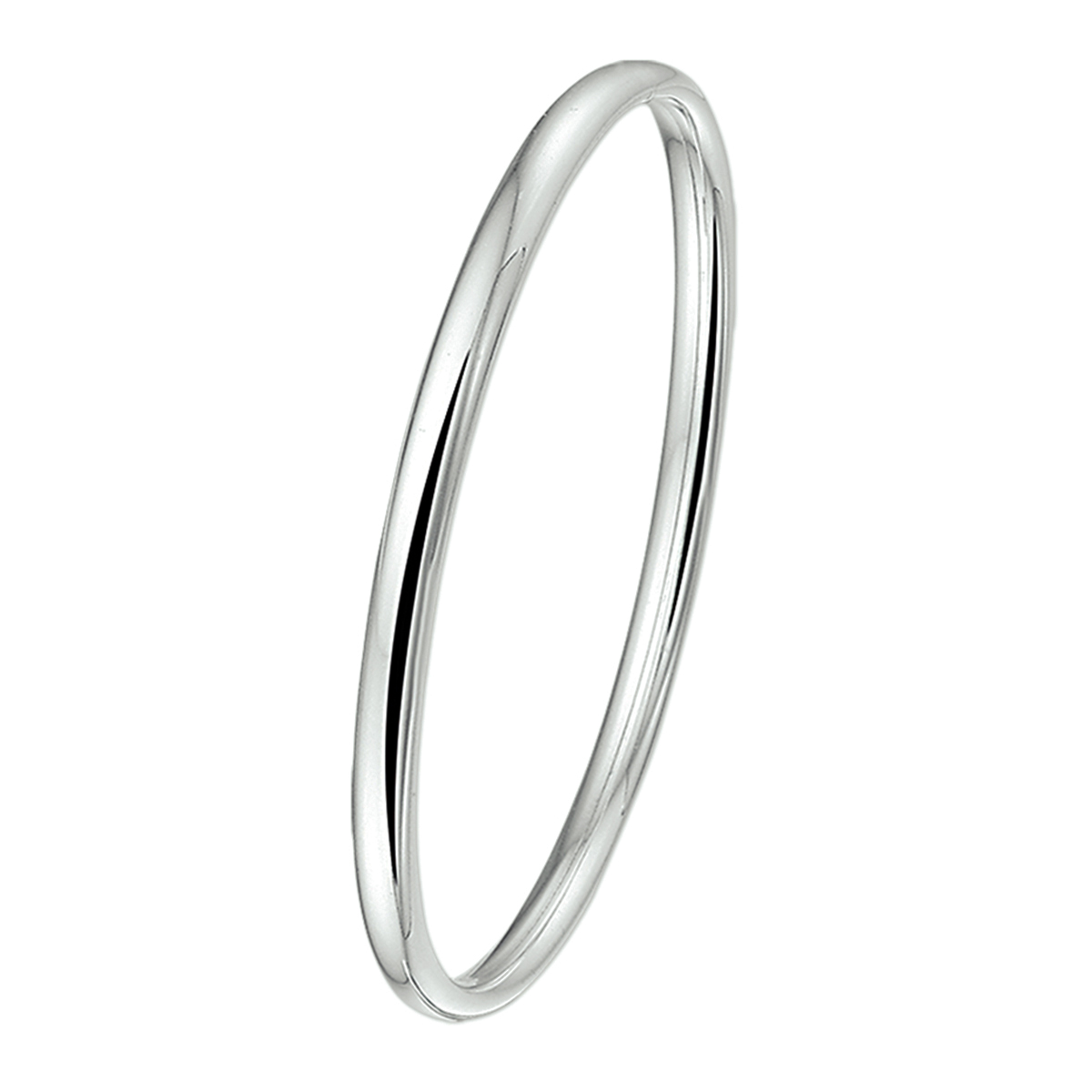 Beschrijving: Zilveren slavenarmband met een ovale buis en een dop-sluiting. 
Verpakt per: 1
Doelgroep: kinderen
Breedte: 5 mm
