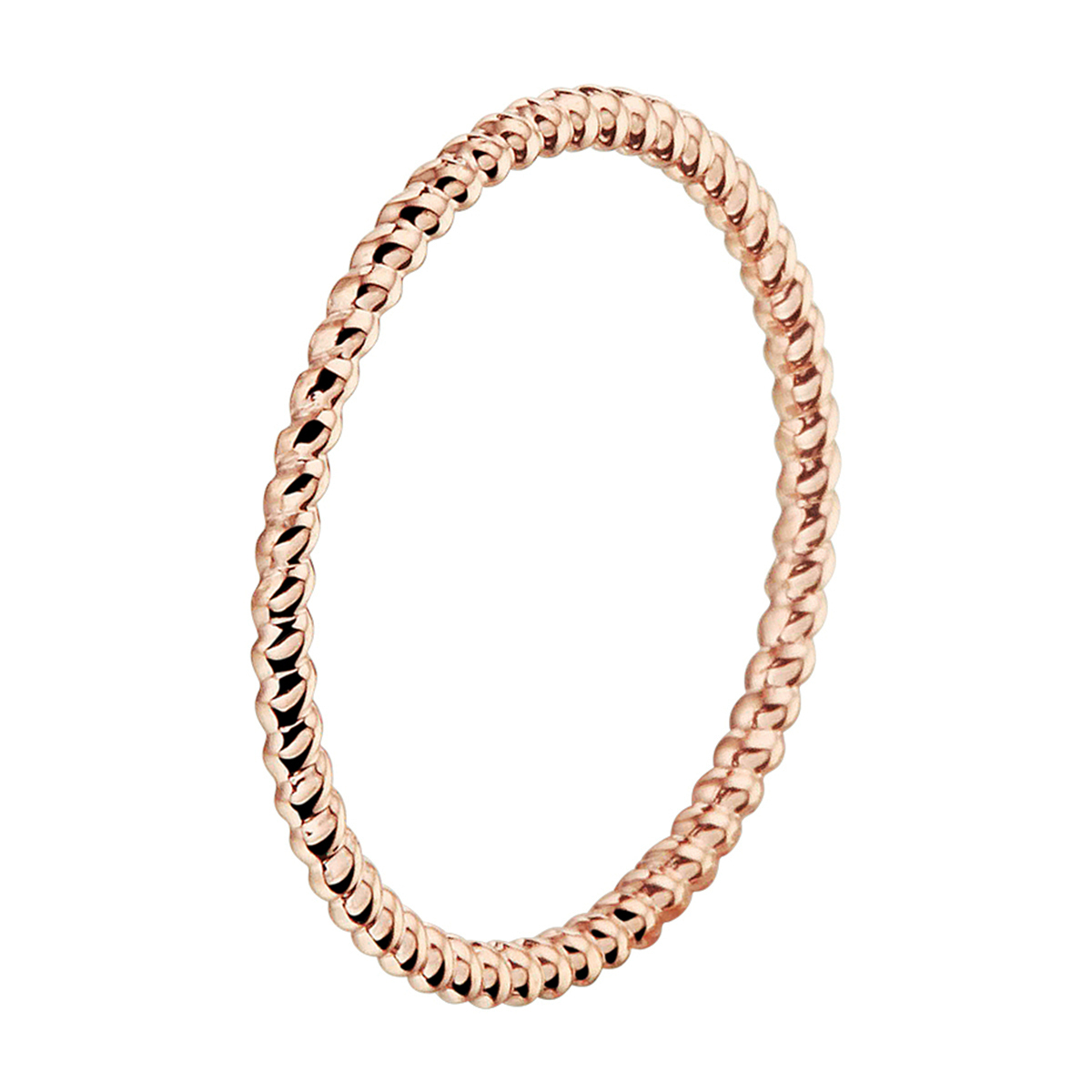 14k Rosegouden aanschuifring. De ring heeft een breedte van 1.5mm.