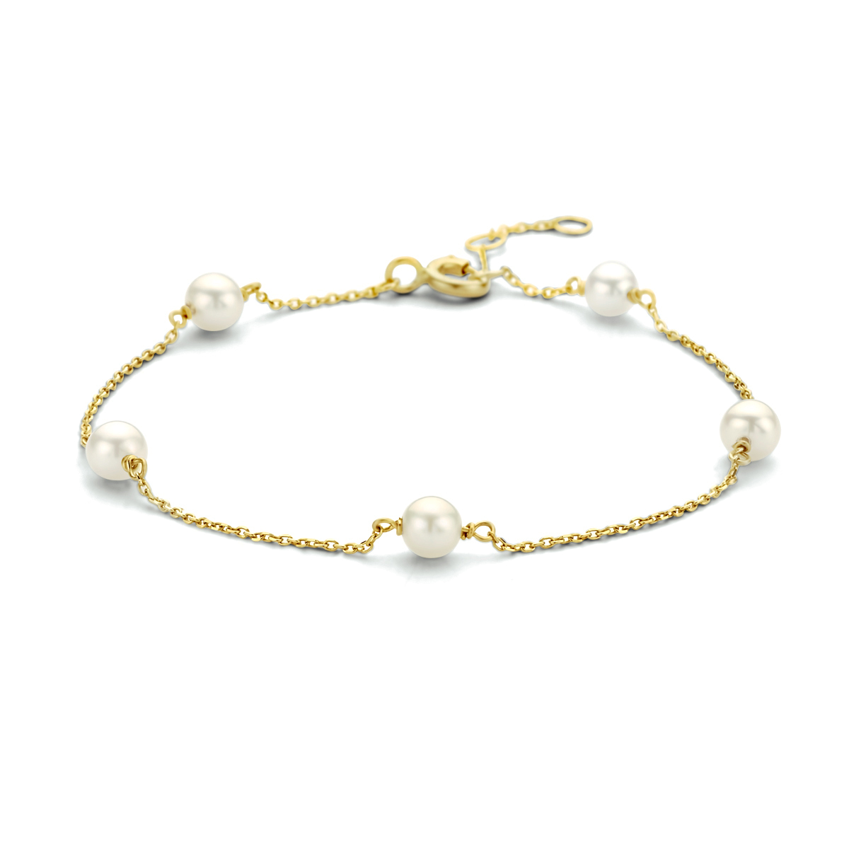Gouden Armband met Parels