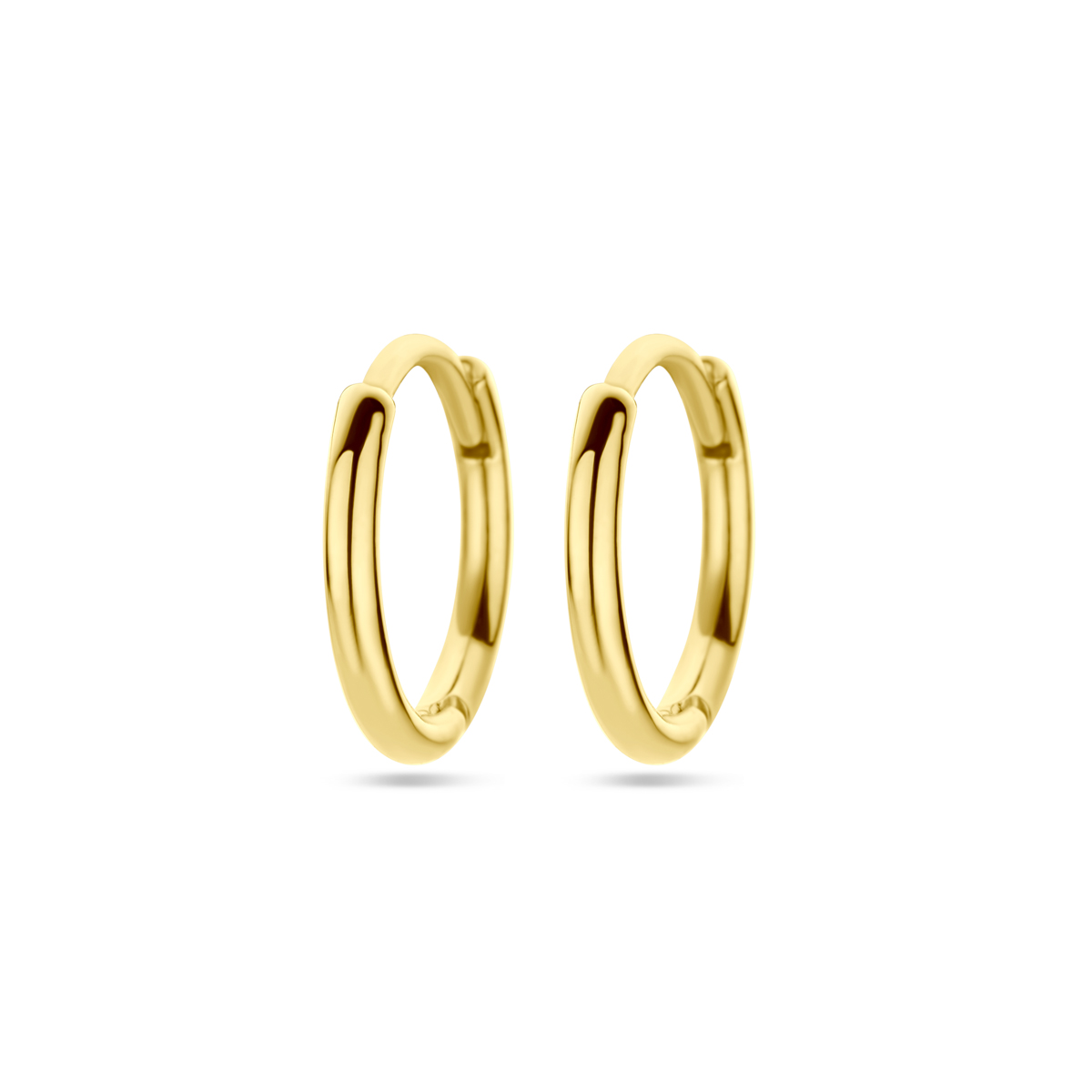 Huiscollectie - 14kt geelgouden klapcreolen 12x1.5mm - 4020783